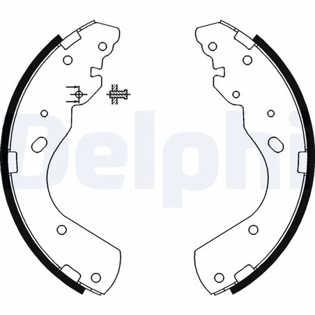 SET SABOTI FRANA DELPHI LS1897 - Compatibil cu FORD, MAZDA