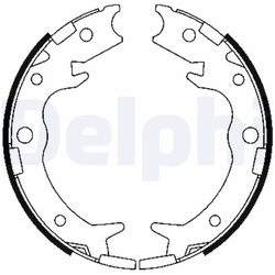 Set saboti frana Delphi LS1900