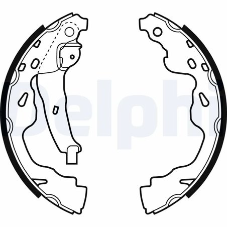 SET SABOTI FRANA DELPHI LS1961 - Compatibil cu CITROEN, OPEL, PEUGEOT, SUZUKI, TOYOTA, VAUXHALL