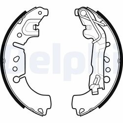 Set saboti frana Delphi LS2135