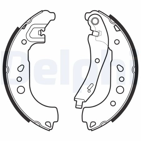 SET SABOTI FRANA DELPHI LS2149 - Compatibil cu AUDI, SEAT, SKODA, VW