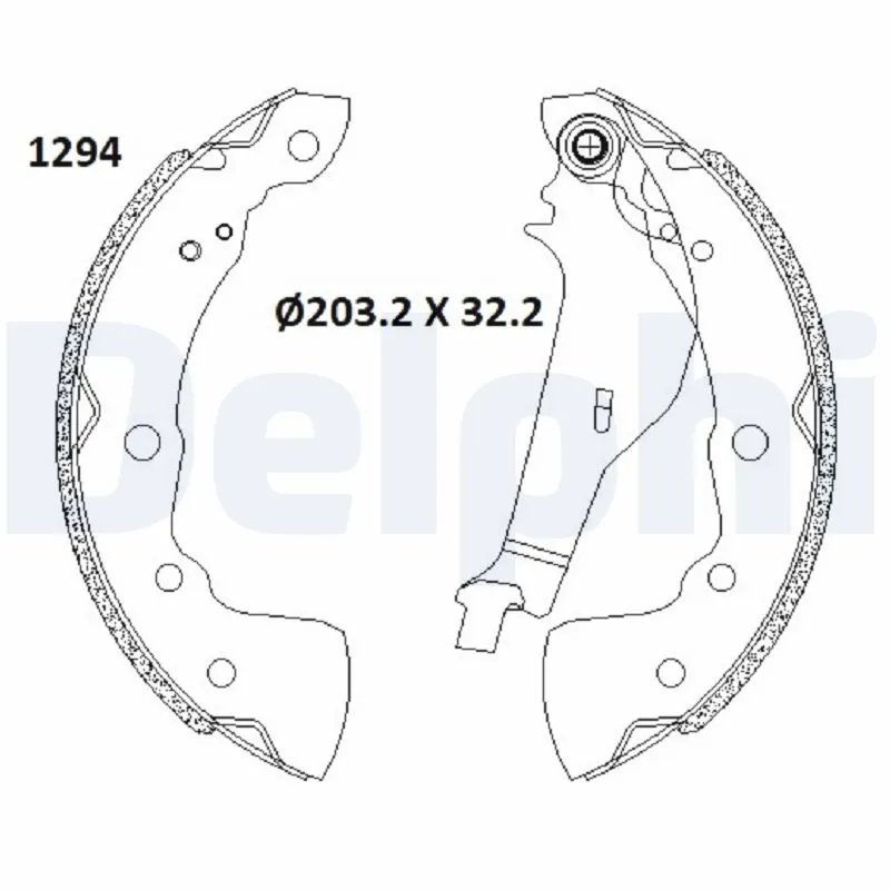 SET SABOTI FRANA DELPHI LS2181 - Compatibil cu NISSAN