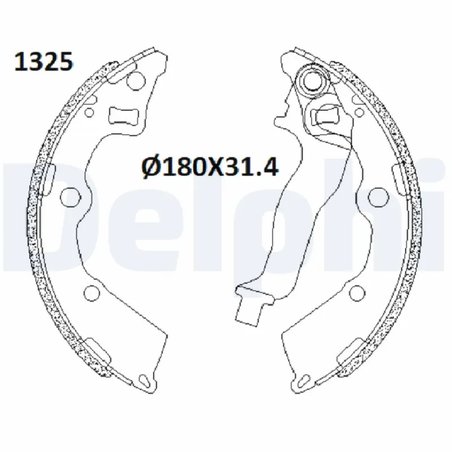SET SABOTI FRANA DELPHI LS2199 - Compatibil cu KIA