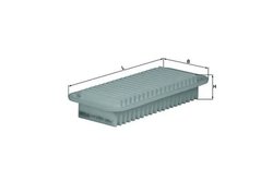 FILTRU AER MAHLE LX 1001 - Compatibil cu CITROEN, DAIHATSU, PEUGEOT, SUBARU, TOYOTA