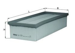FILTRU AER MAHLE LX 1211 - Compatibil cu AUDI, BORGWARD, SEAT, SKODA, VW