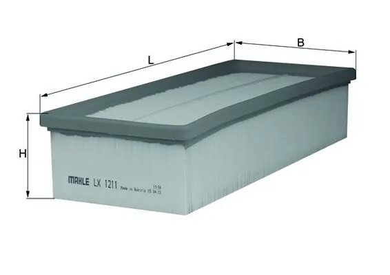 FILTRU AER MAHLE LX 1211 - Compatibil cu AUDI, BORGWARD, SEAT, SKODA, VW