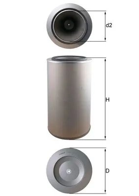 Filtru aer MAHLE LX 1255
