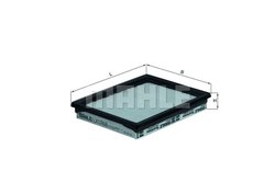 FILTRU AER KNECHT LX 1268 - Compatibil cu FORD, FORD ASIA & OCEANIA, MAZDA