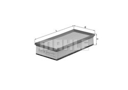 FILTRU AER KNECHT LX 1295 - Compatibil cu CITROEN, PEUGEOT