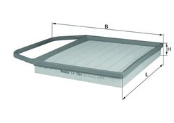 FILTRU AER KNECHT LX 1564 - Compatibil cu ALPINA, BMW