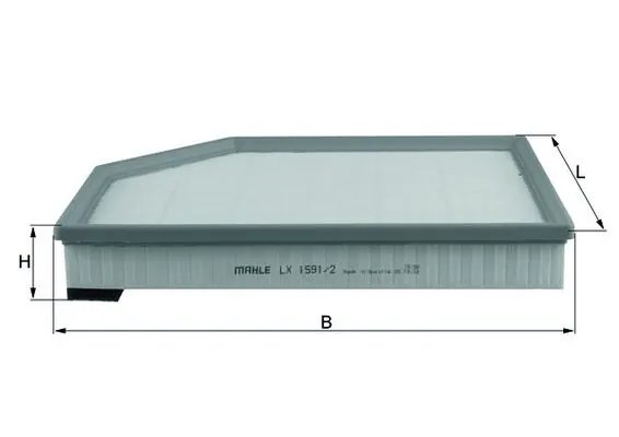Filtru aer MAHLE LX 1591/2