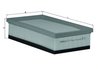 FILTRU AER MAHLE LX 1617 - Compatibil cu CITROEN, FIAT, MINI, PEUGEOT