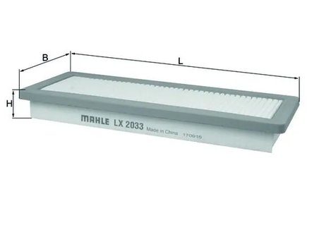 FILTRU AER MAHLE LX 2033 - Compatibil cu CITROEN, DS, MINI, OPEL, PEUGEOT, PEUGEOT (DF-PSA), VAUXHALL