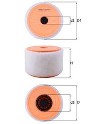 FILTRU AER KNECHT LX 2607/2 - Compatibil cu AUDI