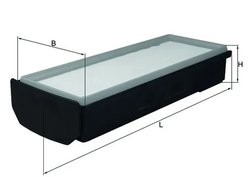 FILTRU AER MAHLE LX 2796/1 - Compatibil cu ALPINA, BMW