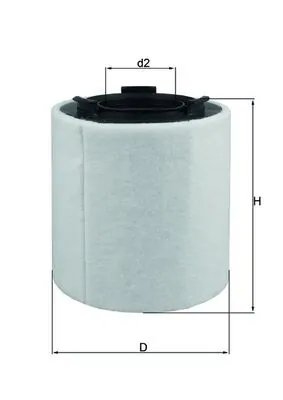 FILTRU AER MAHLE LX 2831 - Compatibil cu AUDI, SEAT, SKODA, VW, VW (SVW)