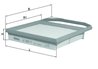 Filtru aer KNECHT LX 2841/7