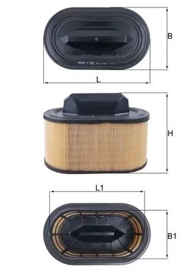 FILTRU AER MAHLE LX 2966 - Compatibil cu MASERATI