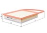 FILTRU AER MAHLE LX 2995 - Compatibil cu CITROEN, DS, FIAT, GAZ, MITSUBISHI, OPEL, PEUGEOT, TOYOTA