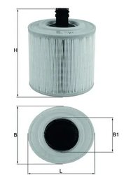 FILTRU AER MAHLE LX 3015/14 - Compatibil cu CHEVROLET, HOLDEN, OPEL, VAUXHALL
