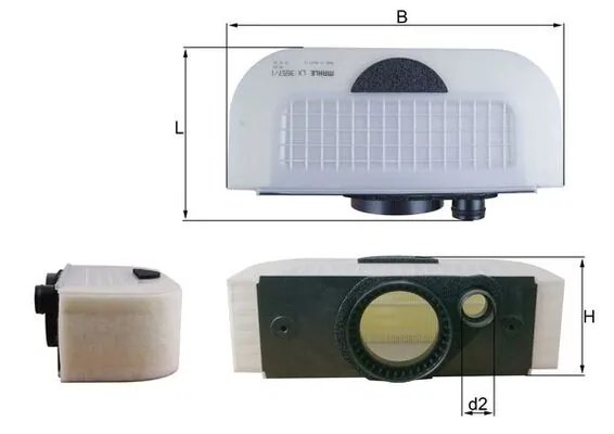 FILTRU AER MAHLE LX 3557/1 - Compatibil cu BENTLEY