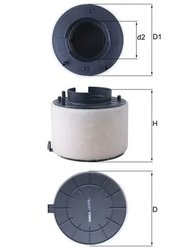 FILTRU AER MAHLE LX 4249 - Compatibil cu AUDI