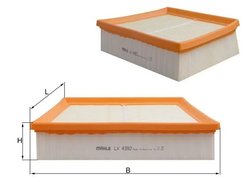 FILTRU AER MAHLE LX 4392 - Compatibil cu JAGUAR, LAND ROVER