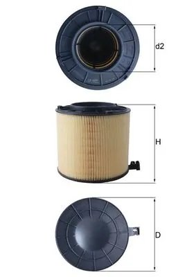 FILTRU AER KNECHT LX 4406 - Compatibil cu AUDI