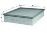 FILTRU AER MAHLE LX 511/1 - Compatibil cu MERCEDES-BENZ, VW