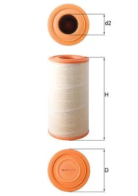 Filtru aer MAHLE LX 619/1