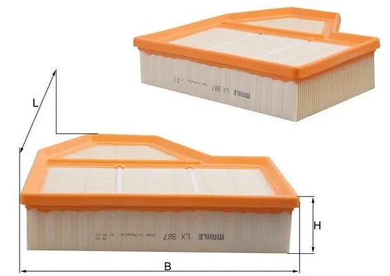 FILTRU AER KNECHT LX 987 - Compatibil cu BMW