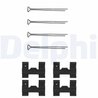 SET ACCESORII PLACUTE FRANA DELPHI LX0023 - Compatibil cu AUSTIN, FORD, LAND ROVER, LDV, RELIANT, ROVER, TRIUMPH