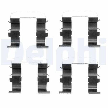 SET ACCESORII PLACUTE FRANA DELPHI LX0418 - Compatibil cu KIA