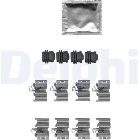 SET ACCESORII PLACUTE FRANA DELPHI LX0668 - Compatibil cu ALFA ROMEO, AUDI, CHRYSLER, CITROEN, FIAT, JEEP, LANCIA, VW