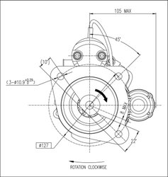 ELECTROMOTOR PRESTOLITE ELECTRIC M100R2016SE - Piesa auto compatibila cu mai multe marci