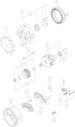 ALTERNATOR MAHLE MG 188 - Compatibil cu AUDI, VW