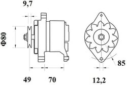 ALTERNATOR MAHLE MG 191 - Compatibil cu ALFA ROMEO, FIAT, IVECO, NEW HOLLAND