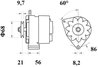ALTERNATOR MAHLE MG 188 - Compatibil cu AUDI, VW