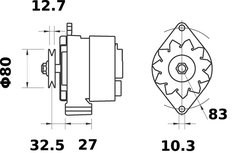 Alternator MAHLE MG 272