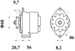 Alternator MAHLE MG 396