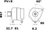 ALTERNATOR MAHLE MG 404 - Compatibil cu CASE IH, NEW HOLLAND