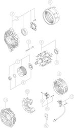 ALTERNATOR MAHLE MG 575 - Piesa auto compatibila cu mai multe marci