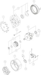 ALTERNATOR MAHLE MG 597 - Compatibil cu DEUTZ-FAHR, FENDT