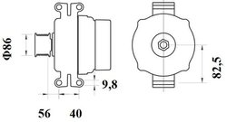 ALTERNATOR MAHLE MG 808 - Compatibil cu BOVA, DAF, TEMSA