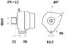 Alternator MAHLE MG 822