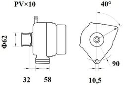 Alternator MAHLE MG 883