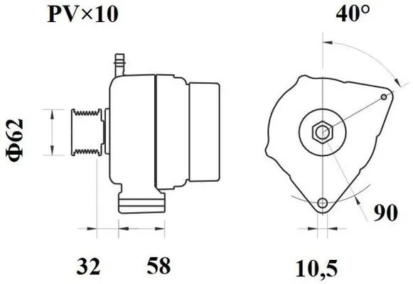 Alternator MAHLE MG 883