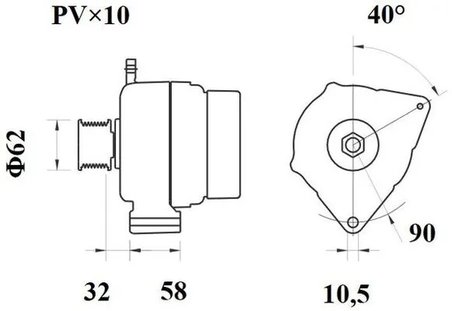 Alternator MAHLE MG 883