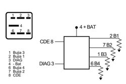 UNITATE DE CONTROL BUJII INCANDESCENTE MAHLE MHG 1 - Compatibil cu CITROEN, OPEL, RENAULT, VAUXHALL