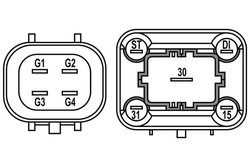 UNITATE DE CONTROL BUJII INCANDESCENTE MAHLE MHG 8 - Compatibil cu OPEL